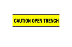 Barricade Tape (B-912; Black on Yellow; English; CAUTION OPEN TRENCH) main image