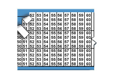 Consecutive Letters & Numbers Repeated Wire Marker Card (Black on White; 50-99; Consecutive Letters & Numbers Repeated) main image