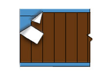 NEMA Color Wire Marker Card - Solid Brown (B-500; Brown; 1.50" (38 mm); Matte Repositionable Vinyl Cloth) main image