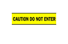 Barricade Tape (B-912; Black on Yellow; English; CAUTION DO NOT ENTER) main image