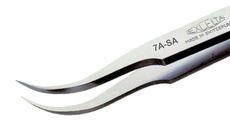 Tweezer - Curved - fine points (Length: 4.5; CTM: .0094 x .0062; Material: stainless, anti-magnetic) main image