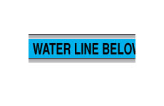 Detectable Identoline® Warning Tape - Water (CAUTION: BURIED WATER LINE BELOW; Water) main image