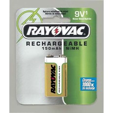 Rayovac NM1604-1 Rechargeable NiMH 9V Size Carded 1 Pack main image