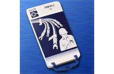 Vinyl Cloth Porta-Pack® Wire Markers (B-500; 46-90; Matte Repositionable Vinyl Cloth; 10/Package) main image