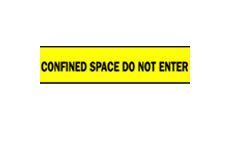 Barricade Tape (B-912; Black on Yellow; English; CONFINED SPACE DO NOT ENTER) main image