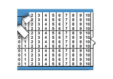 Consecutive Letters & Numbers Repeated Wire Marker Card (Black on White; 0-49; Consecutive Letters & Numbers Repeated) main image