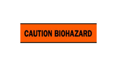 Barricade Tape (B-912; Black on Orange; English; CAUTION BIOHAZARD) main image