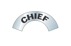 Reflective Hard Hat Stickers (Black on Silver Reflective; Reflective Vinyl Label) main image