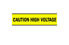 Barricade Tape (B-912; Black on Yellow; English; CAUTION HIGH VOLTAGE) main image