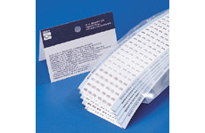 Solid Numbers Wire Marker Card Five Pack (B-500; Black on White; 5; 1.50" (38 mm); Matte Repositionable Vinyl Cloth) main image