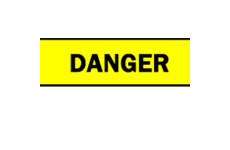 Barricade Tape (B-912; Black on Yellow; English; DANGER; Polyethylene) main image