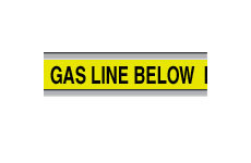 Detectable Identoline® Warning Tape - Gas (CAUTION: BURIED GAS LINE BELOW; Gas) main image