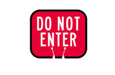 Traffic Cone Snap-On Signs (DO NOT ENTER) main image