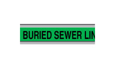 Detectable Identoline® Warning Tape - Sewer (CAUTION: BURIED SEWER LINE BELOW; Sewer) main image