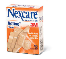 Nexcare(TM) Active(TM) Bandages 516-45, Assorted Sizes, 45 Bandages/Box main image