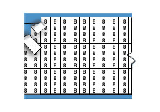 Solid Letters & Numbers Miniature Wire Marker Card (Black on White; 8; Solid Letters & Numbers) main image