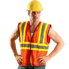 OCCU ECO-GC2T ORN XL; 2-TONE VEST H&L 1 PKT main image