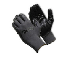 G-Tek® Value & Performance, Economy Grade Black Foam Nitrile, Coated Palm & Finger Tips, Gray Seamless Knit Nylon Liner, X-Small main image