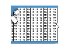 Solid Letters & Numbers Miniature Wire Marker Card (Black on White; 19; Solid Letters & Numbers) main image