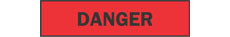 Barricade Tape (B-912; Black on Red; English; DANGER; Polyethylene) main image