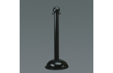 Bradylink® Solid Color Warning Posts - Small (Black; Polyethylene Base and Top, Polystyrene Post) main image