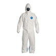 Picture of Dupont Tyvek 400 D Blue/White Large Tyvek (front); ProShield (back) Chemical-Resistant Coveralls (Main product image)