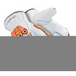 Picture of HexArmor Chrome SLT 4060 White/Orange 12 Goatskin Leather/Aramid Goatskin Cut and Sewn Cut-Resistant Gloves (Main product image)