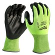 Picture of Milwaukee SMARTWIPE High Visibility Yellow 2XL Polyurethane Full Fingered Cut-Resistant Glove (Main product image)