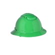 Picture of 3M H-800 H-804V Green High Density Polyethylene Full Brim Hard Hat (Product image)