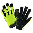 Picture of West Chester HVG86150 Black/Hi-Vis Green 2XL Synthetic PVC/Synthetic Leather Full Fingered Work Gloves (Main product image)
