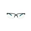 Picture of 3M Solus 2000 S2001SGAF-BGR Clear + Scotchgard Gray/Teal Temples Polycarbonate Safety Glasses (Main product image)