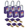Picture of Brady SafeKey - NYL-PRP-38ST-KD6PK Safety Padlock (Main product image)