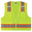 Picture of Ergodyne Glowear 8248Z High-Visibility Lime Large/XL Polyester Mesh/Solid High-Visibility Vest (Main product image)