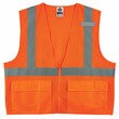 Picture of Ergodyne Glowear 8220Z High-Visibility Orange Large/XL Polyester Mesh High-Visibility Vest (Main product image)