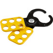 Picture of Brady Black/Yellow Epoxy-Coated Steel Lockout/Tagout Hasp (Main product image)