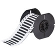 Picture of Brady PermaSleeve Black Heat-Shrinkable Polyolefin Thermal Transfer B33D-125-2-344BK Die-Cut Thermal Transfer Printer Sleeve (Main product image)