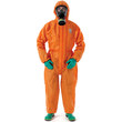 Picture of Ansell Microchem 5000 Orange Large Disposable Chemical-Resistant Coverall (Main product image)