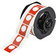Picture of Brady Red Polyester Thermal Transfer B30EP-167U-593-RD Die-Cut Thermal Transfer Printer Label Roll (Main product image)