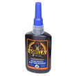A detailed view of GorillaPro AT75 blue medium strength threadlocker from an angled view. (Product image)