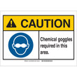 Picture of Brady B-401 Fiberglass Rectangle White English PPE Sign part number 144182 (Main product image)