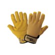 Picture of Global Glove Gripster Sport Yellow/Golden Large Goatskin Spandex Full Fingered Work Gloves (Main product image)