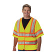 Picture of PIP 305-HSVPFRLY Lime Yellow 2XL/3XL Polyester Mesh High-Visibility Vest (Main product image)
