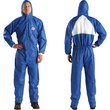 Picture of 3M 4530 Blue Large SMMS Polypropylene Disposable General Purpose & Work Coveralls (Main product image)
