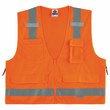Picture of Ergodyne Glowear 8250Z High-Visibility Orange Large/XL Polyester Mesh/Solid High-Visibility Vest (Main product image)