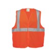Picture of Global Glove FrogWear HV High-Visibility Orange Large Mesh Polyester High-Visibility Surveyor's Vest (Main product image)