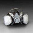 Picture of 3M 5000 Series 53P71 Gray Large Thermoplastic Elastomer P95 Half Mask Facepiece Respirator (Main product image)