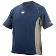 Picture of Ergodyne N-Ferno 6418 Blue Synthetic High Visibility Shirt (Main product image)