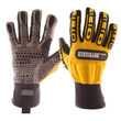 Picture of Impacto Yellow, Black XXL Kevlar/Leather/Polyurethane Foam/Terry Cloth/TPR Full Fingered Work Gloves (Main product image)