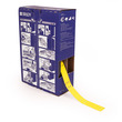 Picture of Brady Yellow Polyolefin Thermal Transfer BM-10X60-348-YL Die-Cut Thermal Transfer Printer Tag Roll (Main product image)