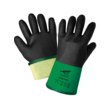 Picture of Global Glove Samurai Glove Aralene CR292 Black/Green Large PVC/Nitrile Chemical-Resistant Gloves (Main product image)